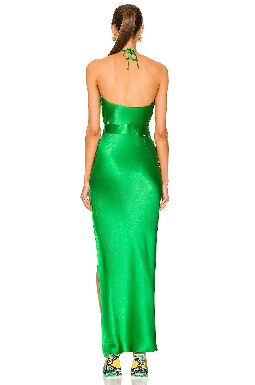 Nicholas Lucinda Gown in Green Size 12 for rent on The Volte - main image