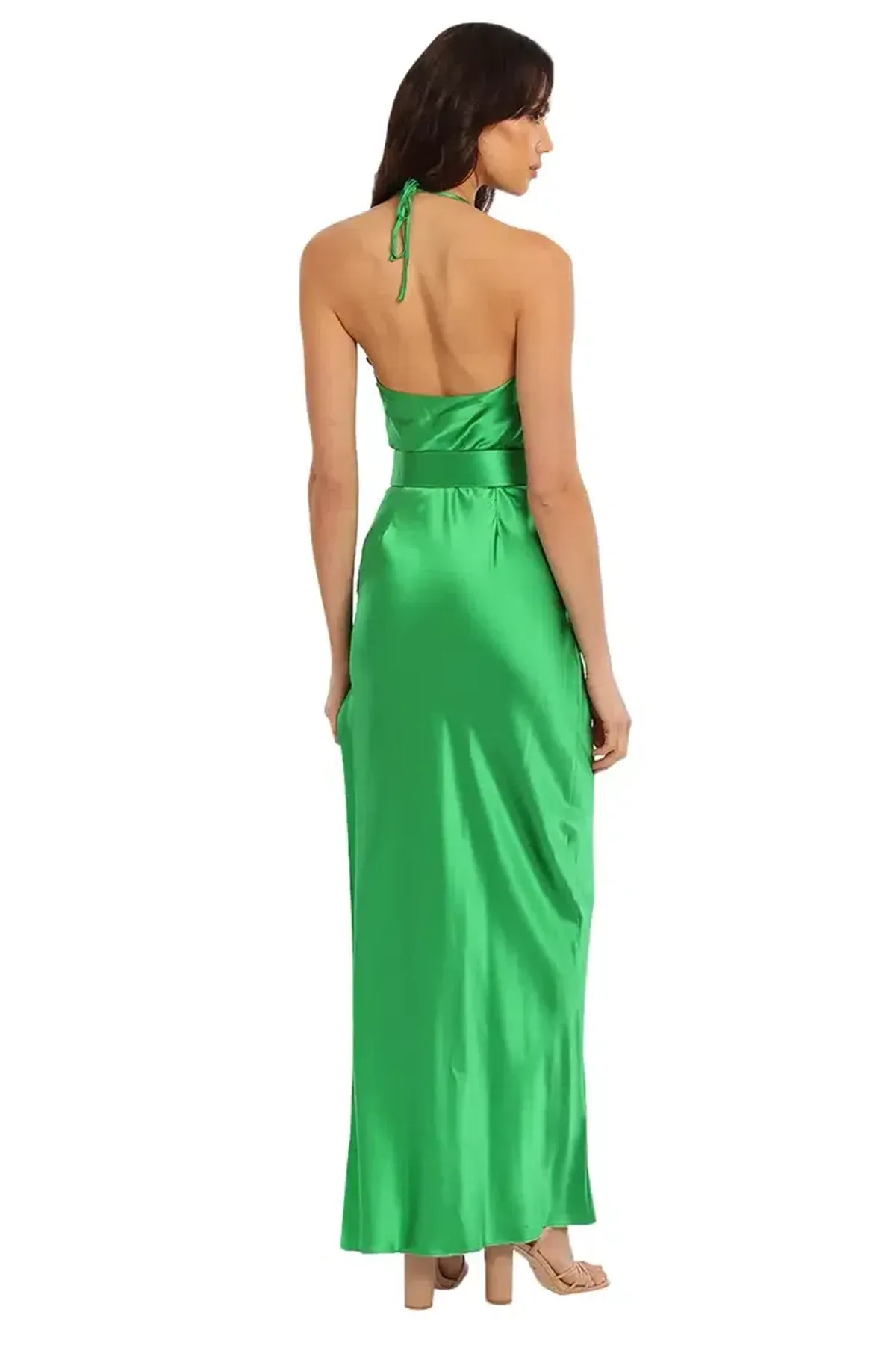 Nicholas Lucinda Gown in Green Size 14 - Image 3