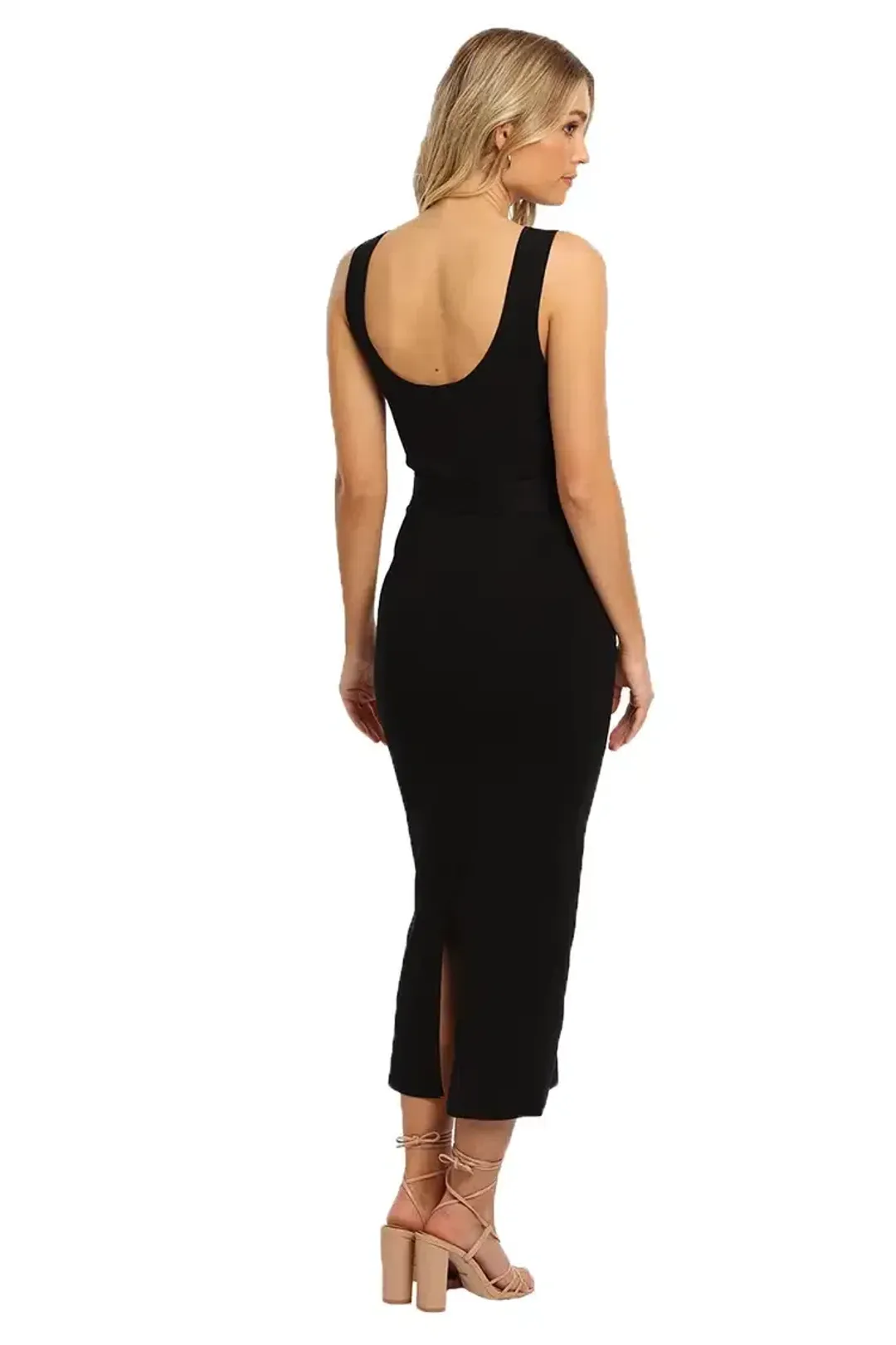 Nicholas Bodycon Midi Dress Black Size 12 for rent on The Volte - main image