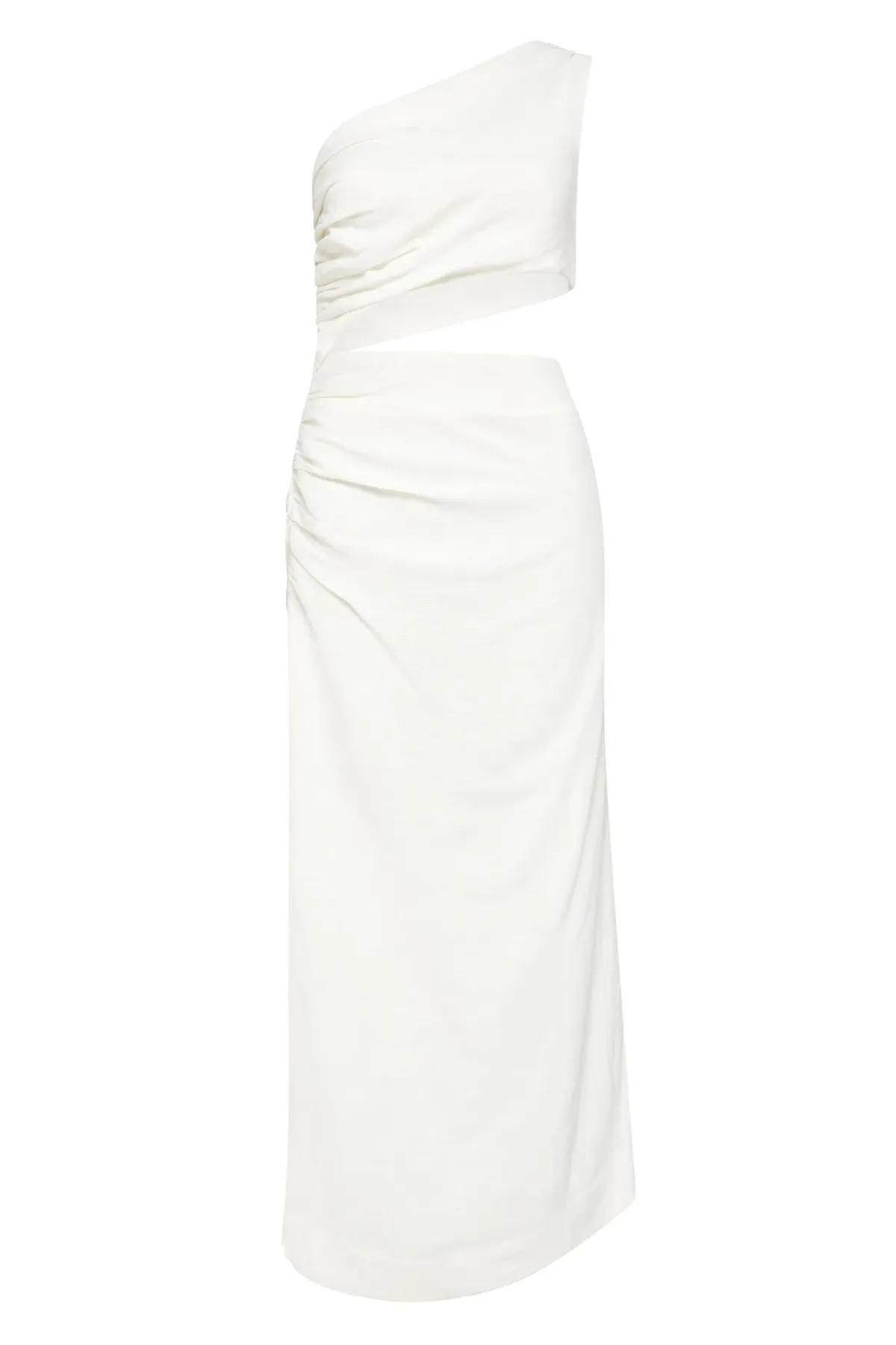 Sir The Label Clemence One Shoulder Midi Dress Ivory Size 0/AU 6 - Image 5