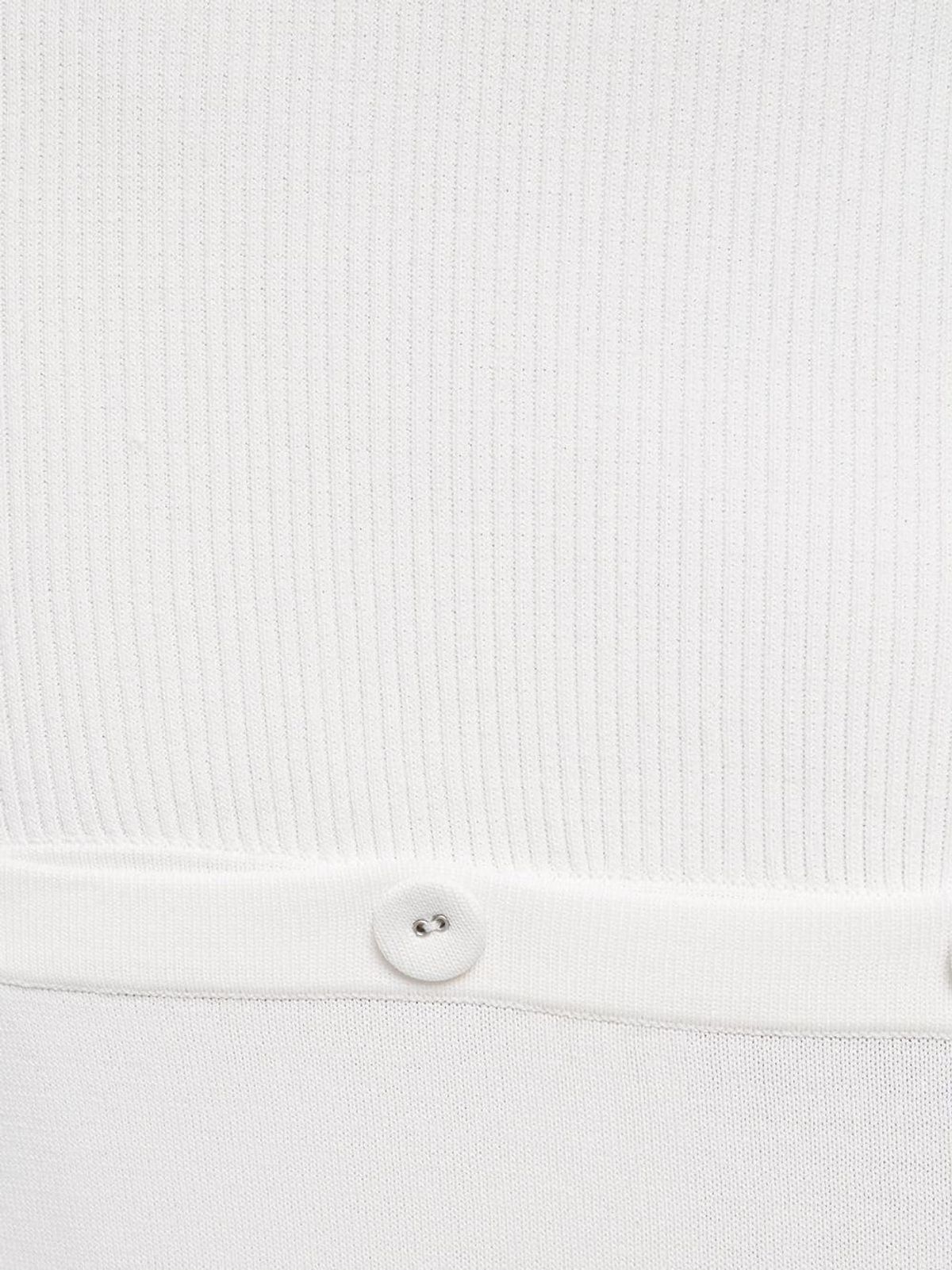 Christopher Esber Deconstruct Rib Knit Tank Dress White Size 8 - Image 9