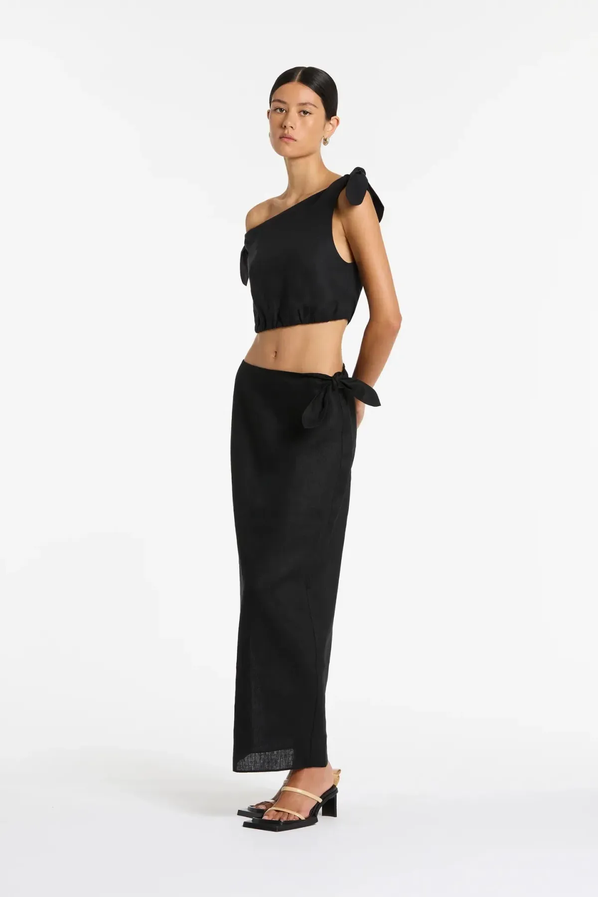 Sir the Label Bettina Top & Skirt Set Black Size 6 - Image 1