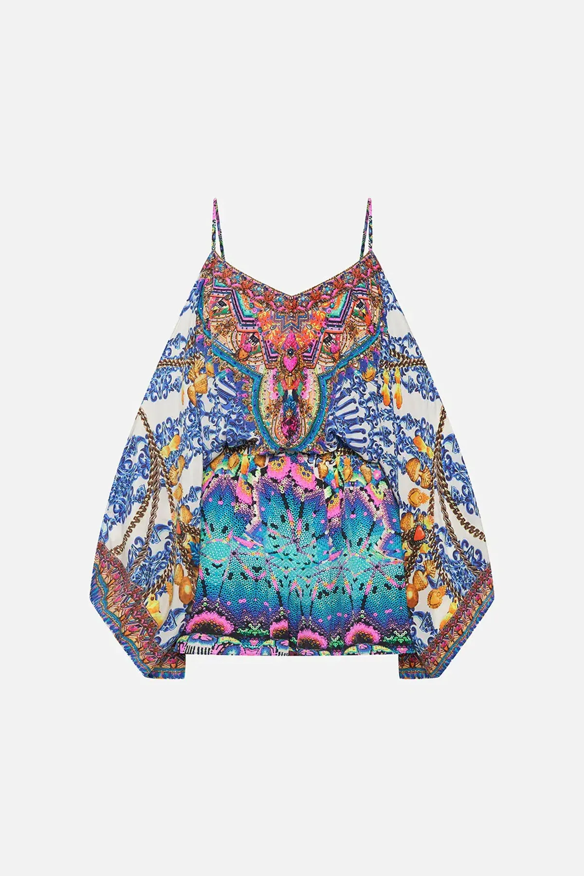 Camilla Drop Shoulder Playsuit Lucky Charms Size S/ Au 10 - Image 6