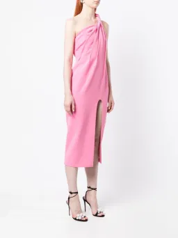 Rachel Gilbert Claudio Asymmetric Dress Pink Size 2/ AU 10 for rent on The Volte - image 1