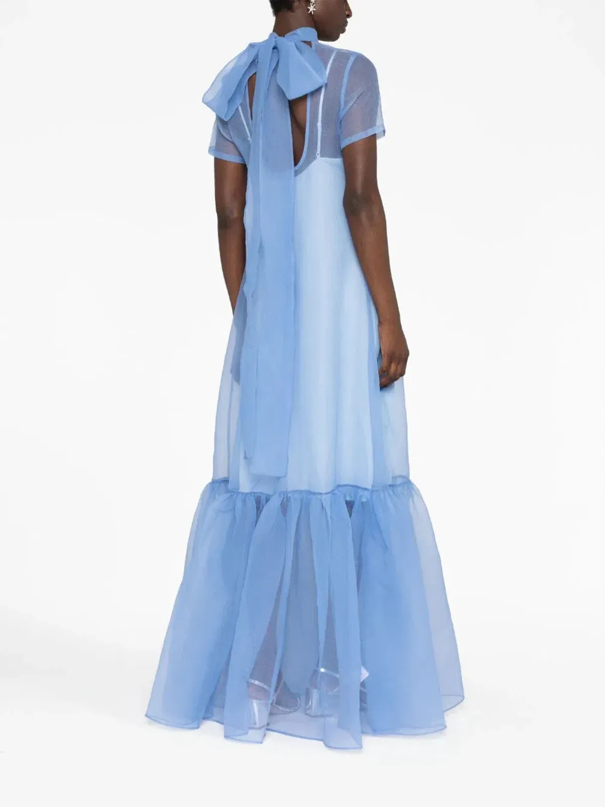 Staud Calluna Floor Length Dress Blue Size S / AU 8 - Image 2