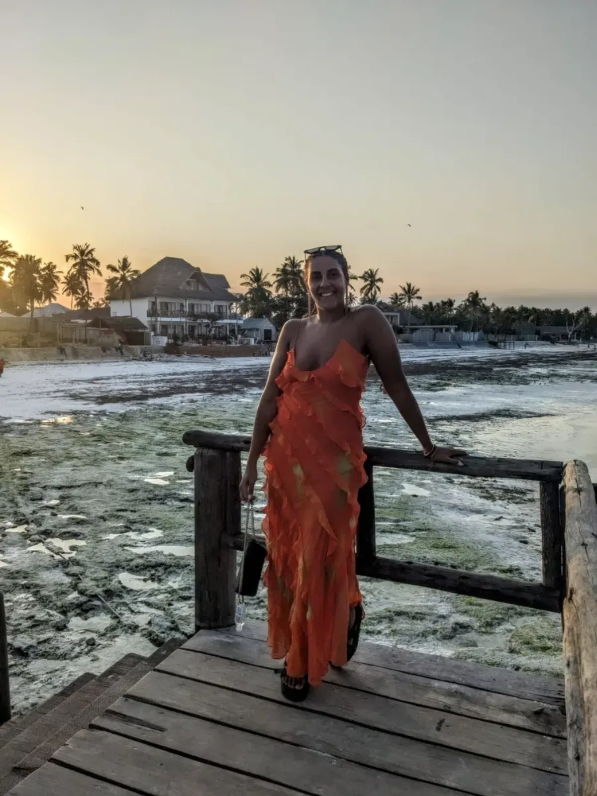 Rat & Boa Rio Maxi Dress Orange Size L / AU 12 - Image 3