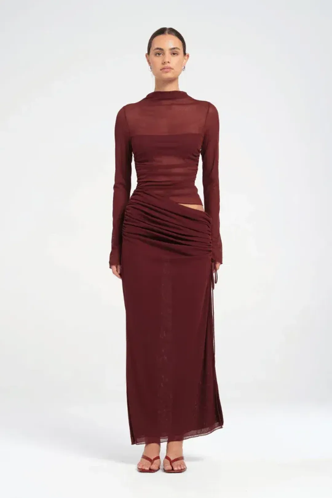 Benni - Mable Maxi Dress - Plum - Size 6 for rent on The Volte - main image