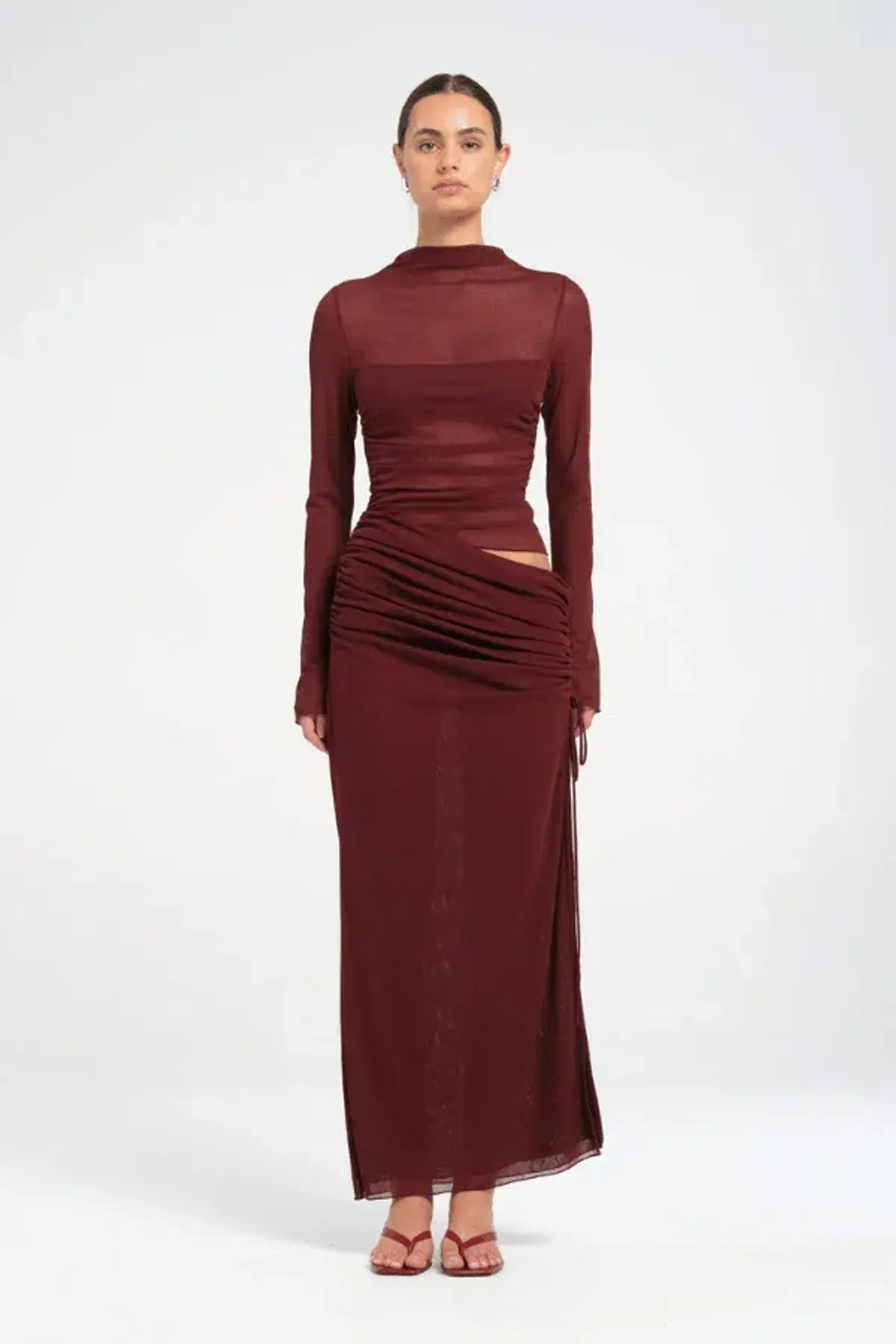 Benni - Mable Maxi Dress - Plum - Size 6 for rent on The Volte - main image