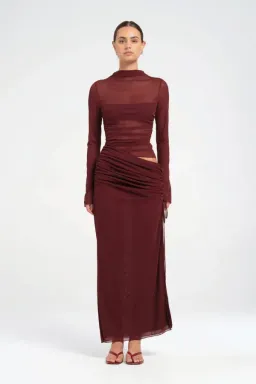 Benni - Mable Maxi Dress - Plum - Size 6 for rent on The Volte - image 1