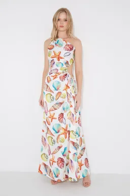 Sonya Moda Nour De La Mer Maxi Dress Print Size 10 for rent on The Volte - image 1
