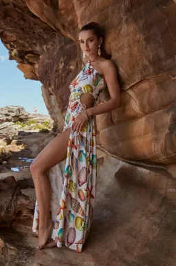 Sonya Moda Nour De La Mer Maxi Dress Print Size 10 for rent on The Volte - image 4