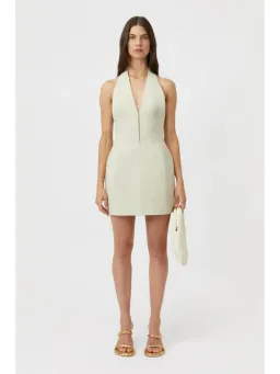 Camilla And Marc Petra Halter Neck Mini Dress Pistachio Green Size AU 6 for rent on The Volte - image 1