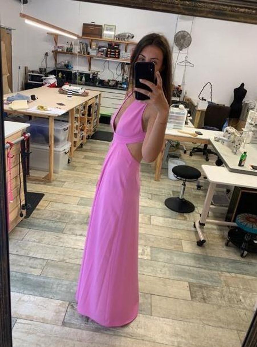 Jill Stuart Deep V Gown size 8 for rent on The Volte - main image