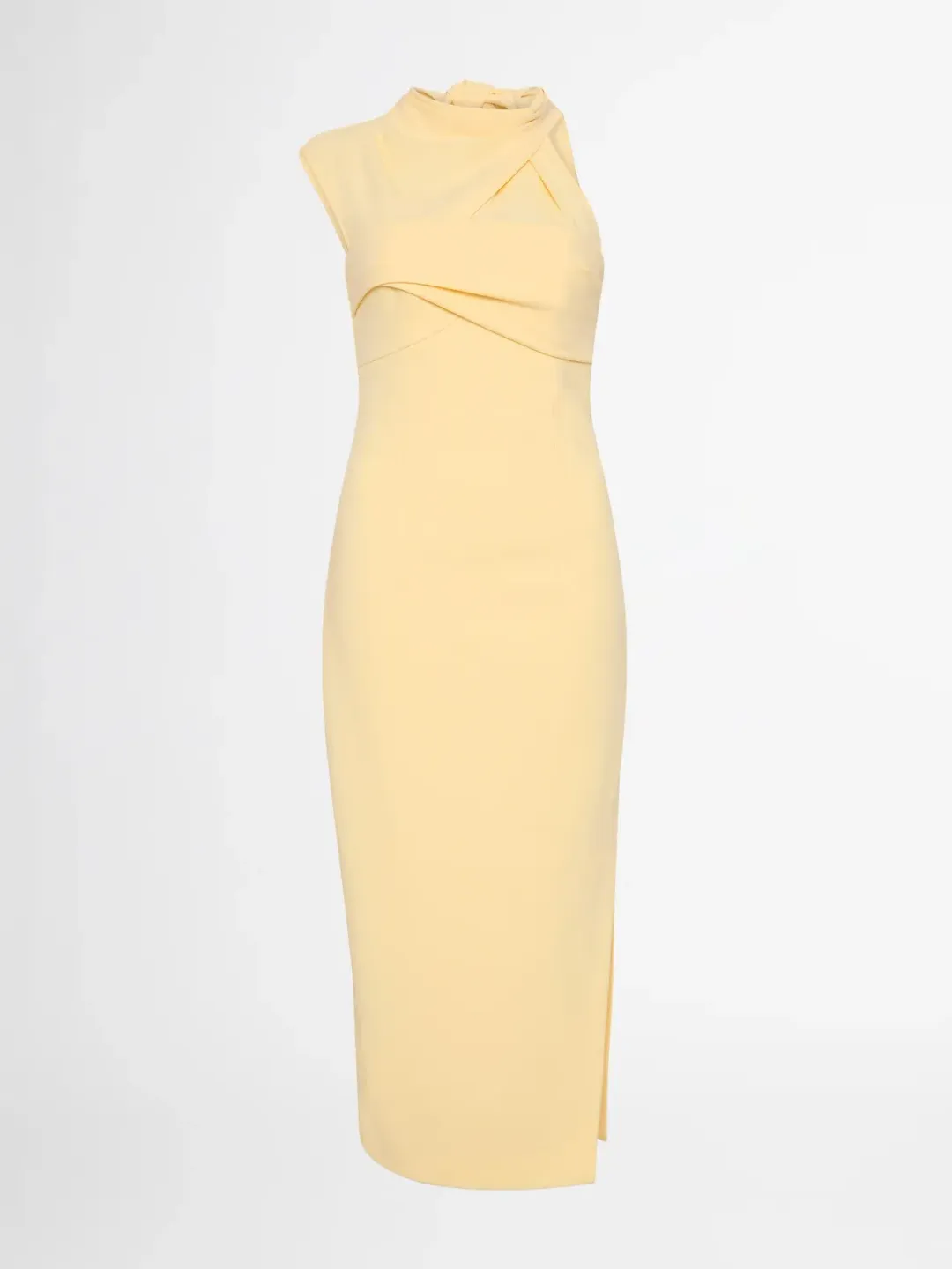 Shieke Zoe Midi Dress Yellow Size AU 6 for rent on The Volte - main image