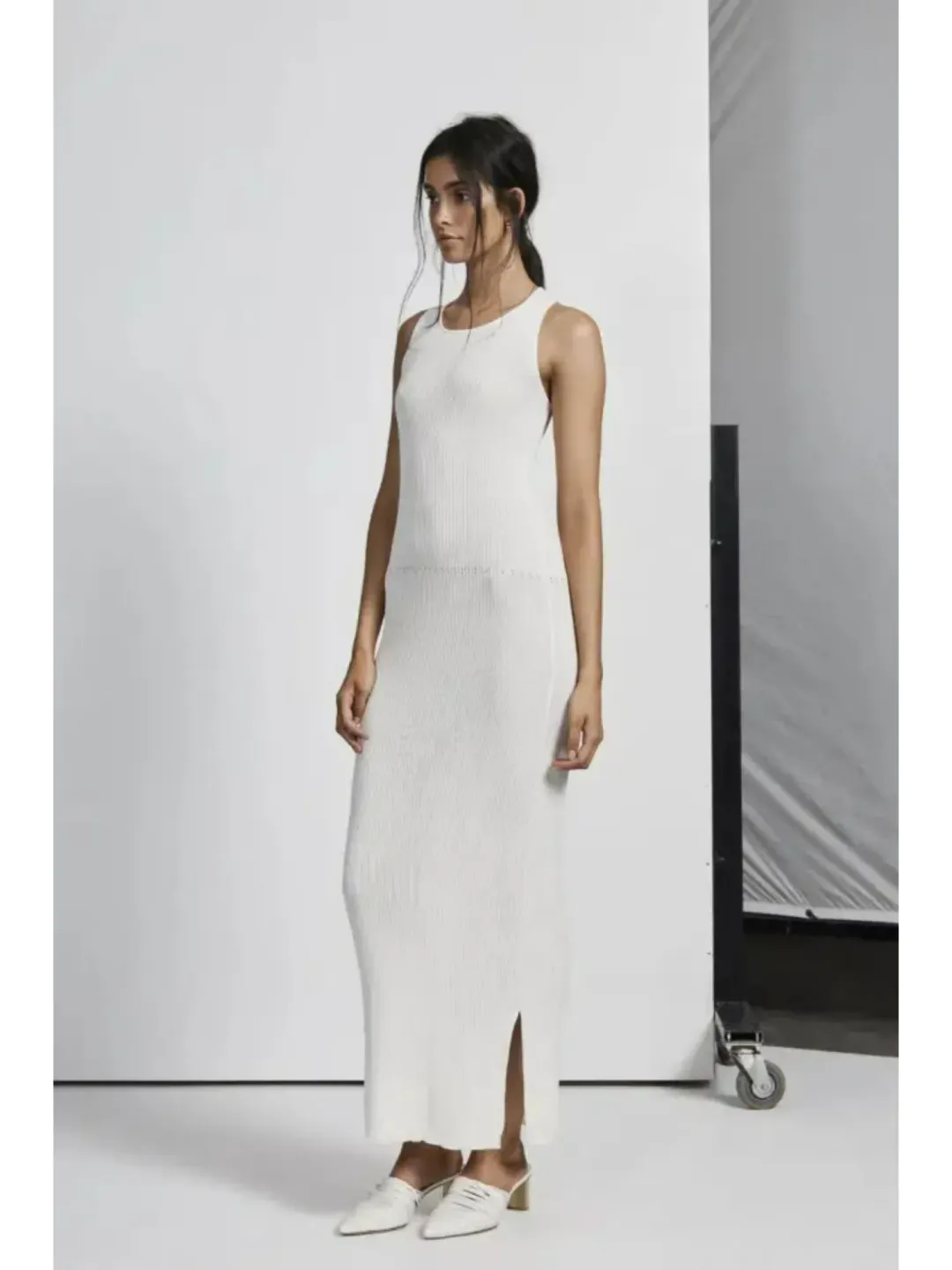 Sir The Label Marcelle Open Back Dress Ivory Size 3 / AU 12 for rent on The Volte - main image