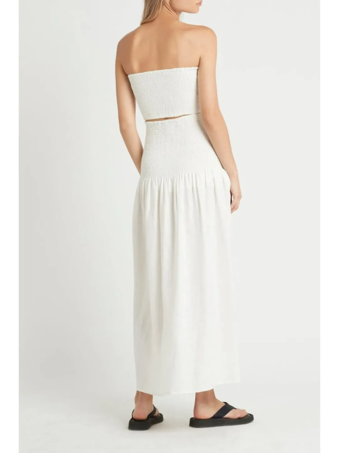 Sir The Label Madelyn Strapless Dress Ivory Size 3 / AU 12 for rent on The Volte - main image