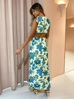 Sir the Label Alexandre Knot Dress in Marguerite Print Size 3 / AU 12 for rent on The Volte - image 4