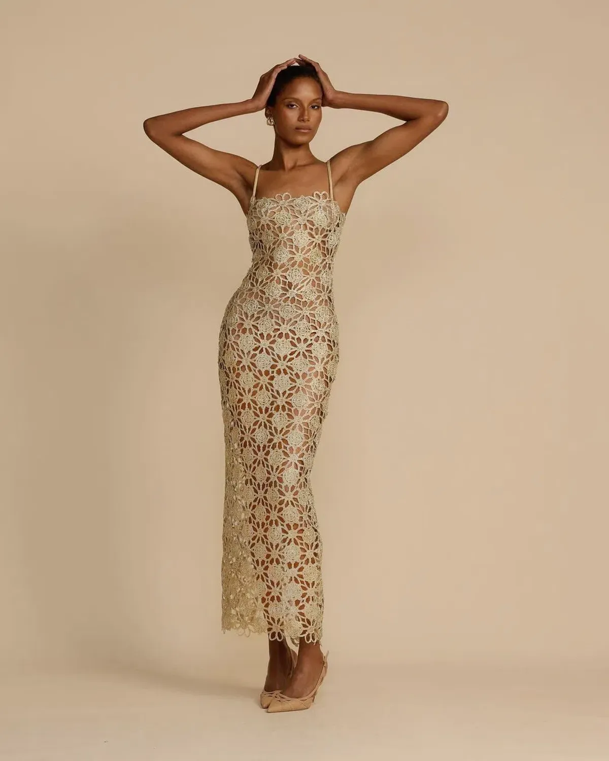 Arcina Ori Kendra Dress Gold Size S / AU 8 - Image 1