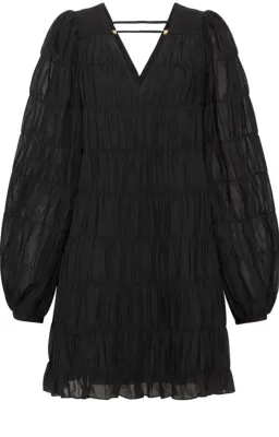Aje Evelina Ruched Mini Dress Black Size AU 10 for rent on The Volte - image 4