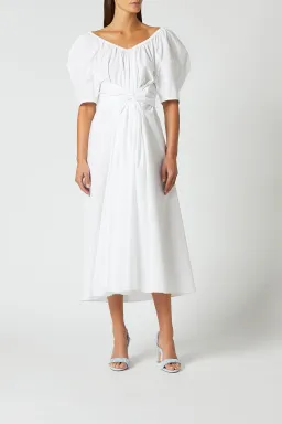 Scanlan Theodore White Cotton Maxi Dress White Size 6 for rent on The Volte - image 1
