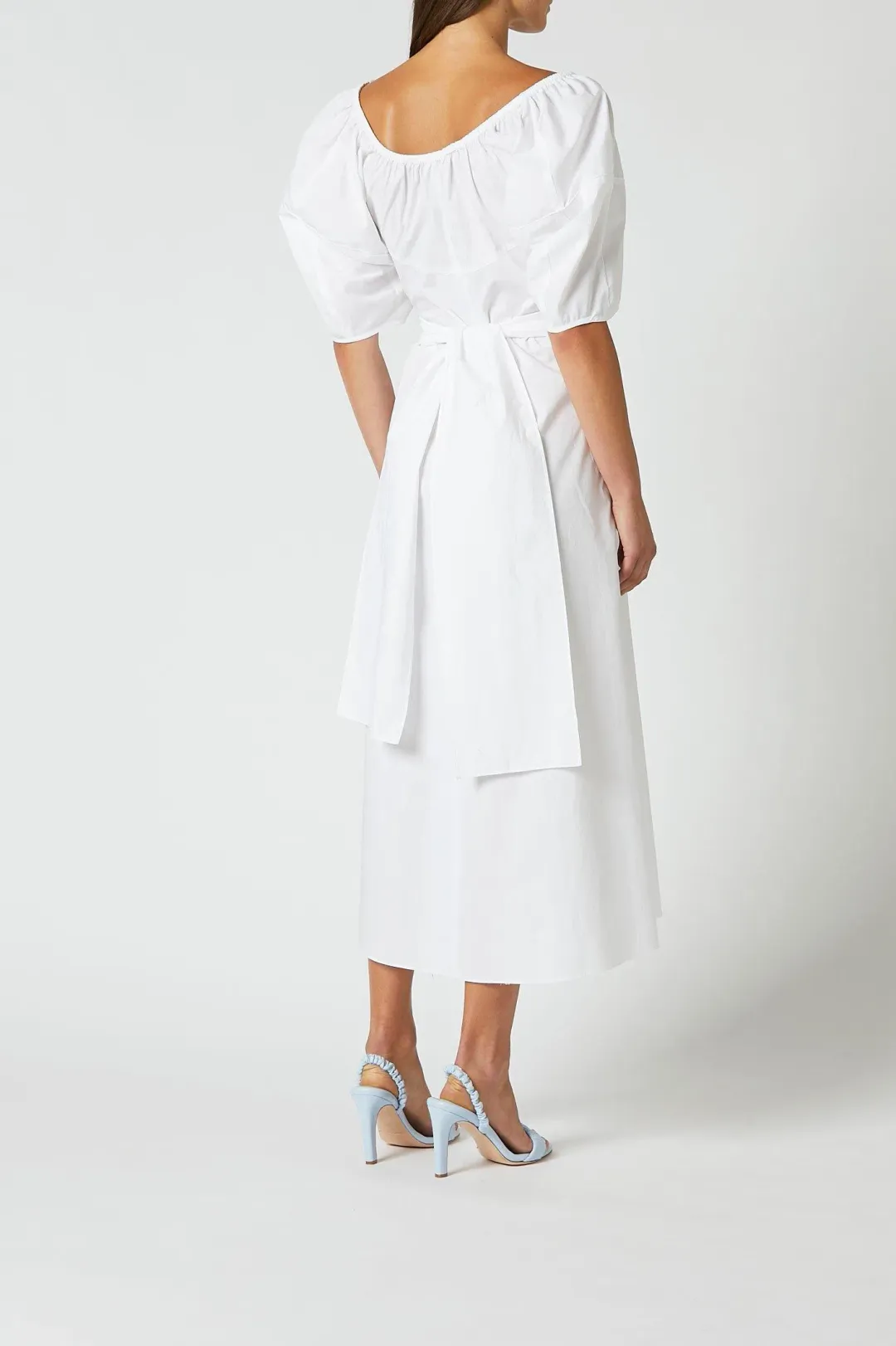 Scanlan Theodore White Cotton Maxi Dress White Size 6 for rent on The Volte - main image