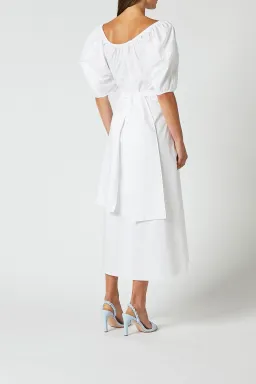 Scanlan Theodore White Cotton Maxi Dress White Size 6 for rent on The Volte - image 4