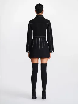 Dion Lee Frame Mini Skirt Black Size 6 for rent on The Volte - image 2