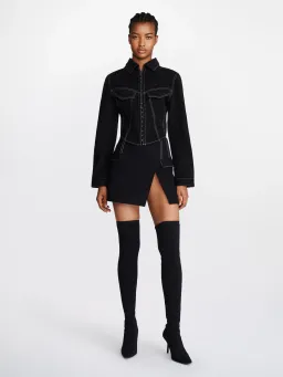 Dion Lee Frame Mini Skirt Black Size 6 for rent on The Volte - image 1
