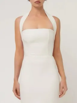 Effie Kats Meline Midi Dress White Size S/ AU 8 for rent on The Volte - image 3