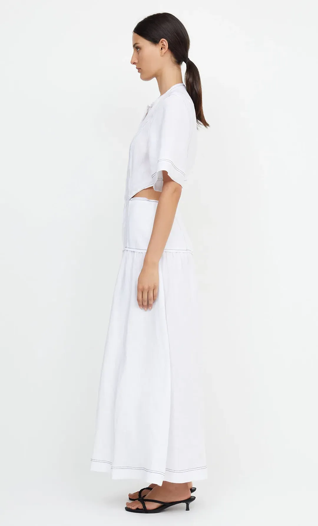 Bec & Bridge Cassie Maxi Dress Ivory Size 10 for rent on The Volte - main image
