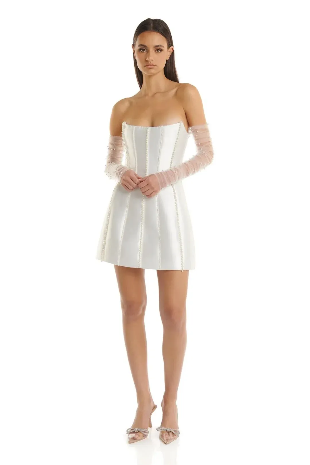 Eliya The Label Kayla Dress White Size 6 for rent on The Volte - main image