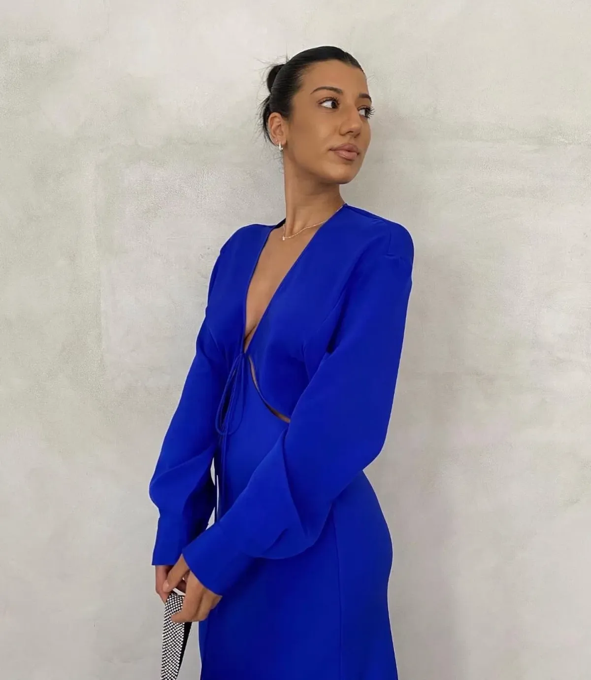 Christopher Esber Triquetra Shirt Dress Blue Size 12 - Image 3