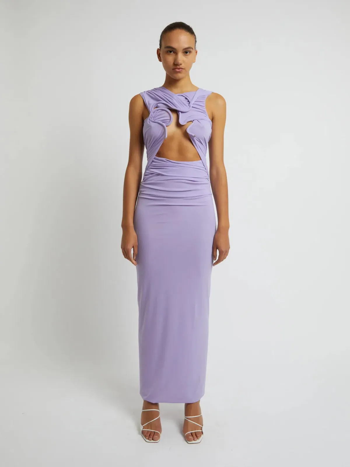 Christopher Esber Venus Tank Dress Lilac Size 10 - Image 1