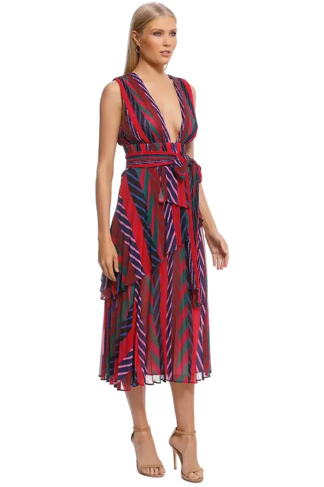 Talulah Sugar and Spice Midi Dress Multi Size 10 for rent on The Volte - main image