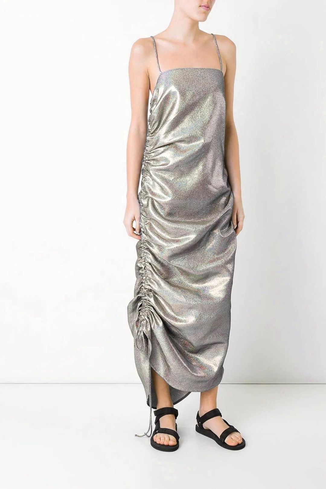 Georgia Alice Blazing Cami Dress Silver Size 8 for rent on The Volte - main image