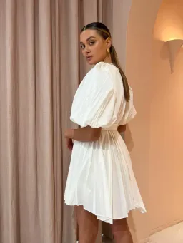 Acler Hudson Dress in Cream Size 12 for rent on The Volte - image 4