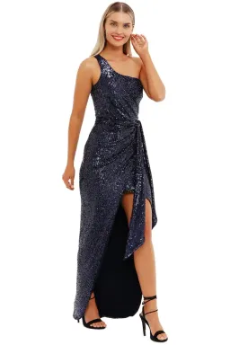 Nookie Palazzo Gown in Navy Size 10 for rent on The Volte - image 2