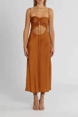 Clea Estelle Slip Dress in Copper Size 12 for rent on The Volte - image 1
