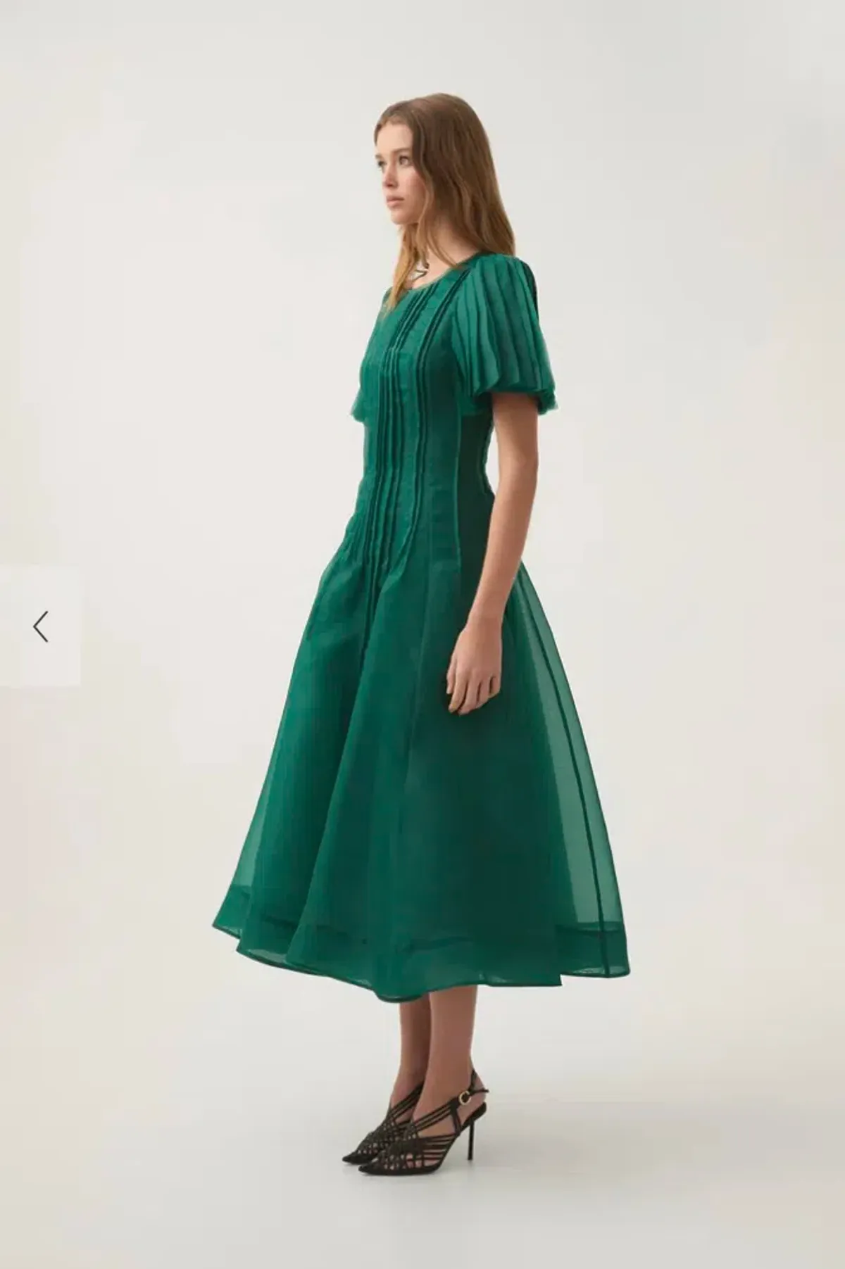 Aje Nova Pleated Midi Dress Size 8 - Image 2