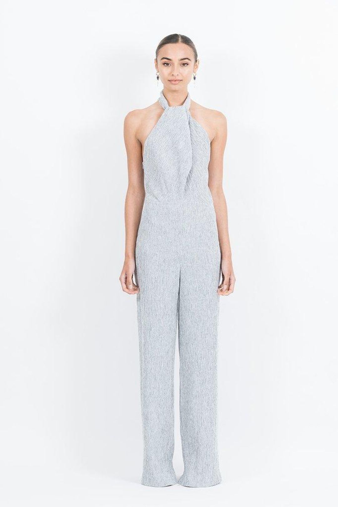 ONE FELL SWOOP Emily Linen Jumpsuit Size 8 for rent on The Volte - main image