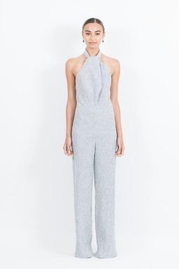 ONE FELL SWOOP Emily Linen Jumpsuit Size 8 for rent on The Volte - image 5