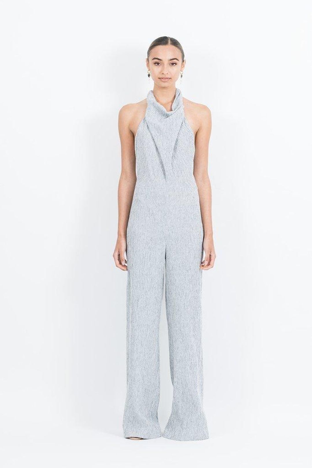 ONE FELL SWOOP Emily Linen Jumpsuit Size 8 for rent on The Volte - main image