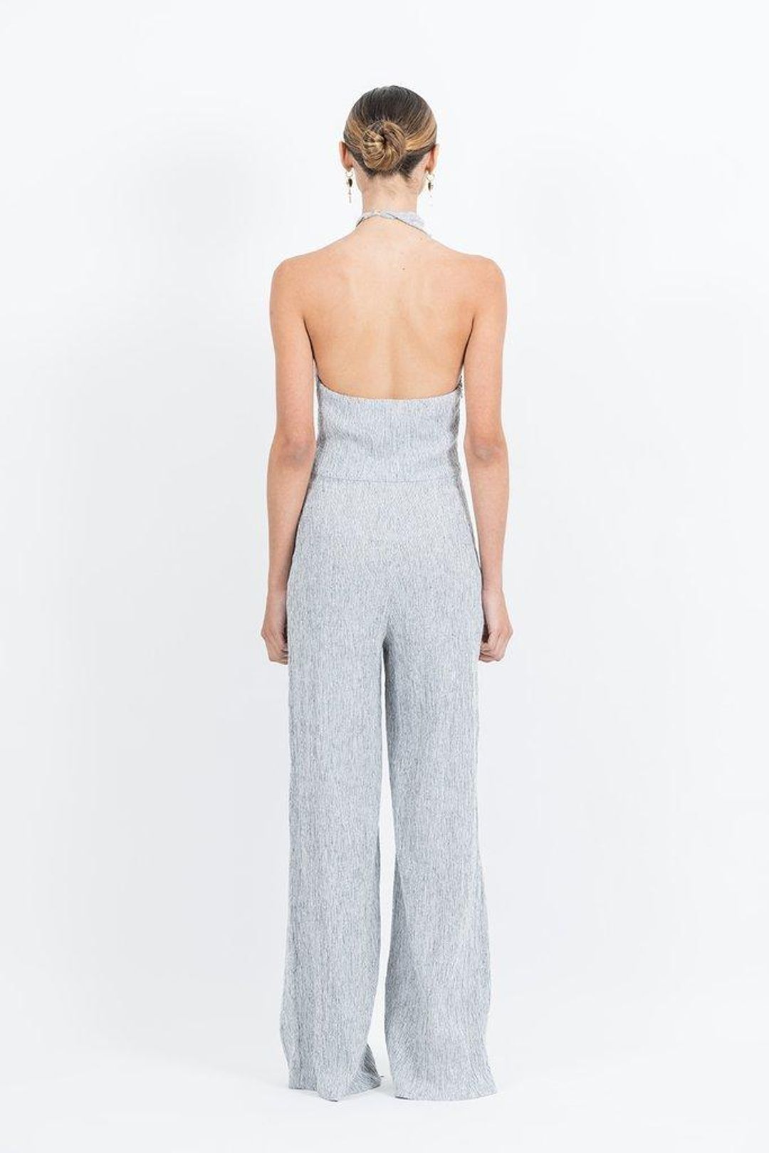 ONE FELL SWOOP Emily Linen Jumpsuit Size 8 for rent on The Volte - main image