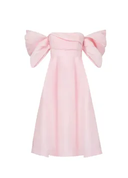 Talulah Dahlia Midi Dress Pink Size 14 for rent on The Volte - image 1