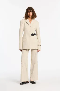 Sir The Label Musee Contoured Blazer Ecru Size 3 / AU 12 for rent on The Volte - image 1