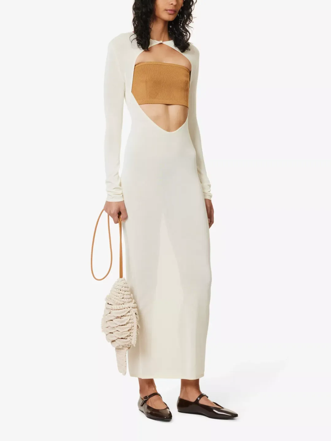 Sir The Label Eva Knit Dress Butter Size 3/12 AU for rent on The Volte - main image