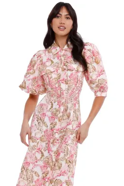 Significant Other Deanna Dress in Sangria Floral Size 6 for rent on The Volte - image 3