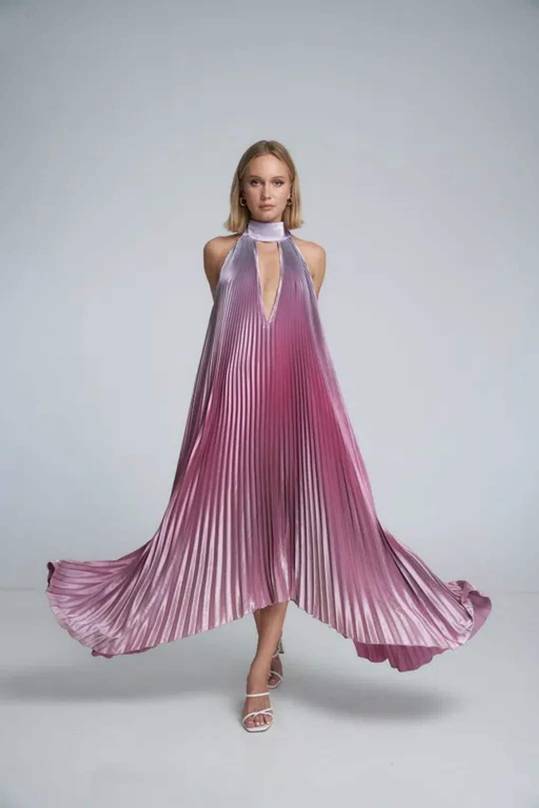 L'Idee Opera Gown Mauve Ombre Size 10 for rent on The Volte - main image