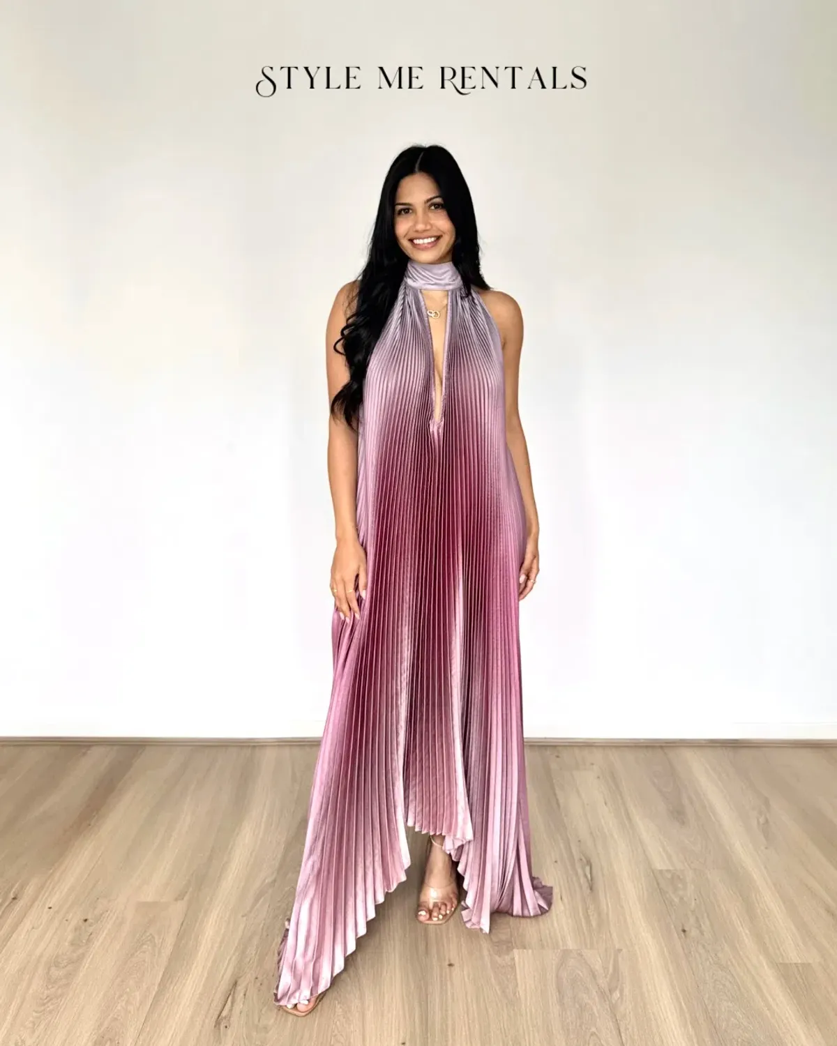 L'idee Opera Gown Mauve Ombre Size 10 - Image 3