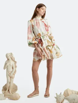 Alemais Atlantis Smock Mini Dress Print Size 10 for rent on The Volte - image 2